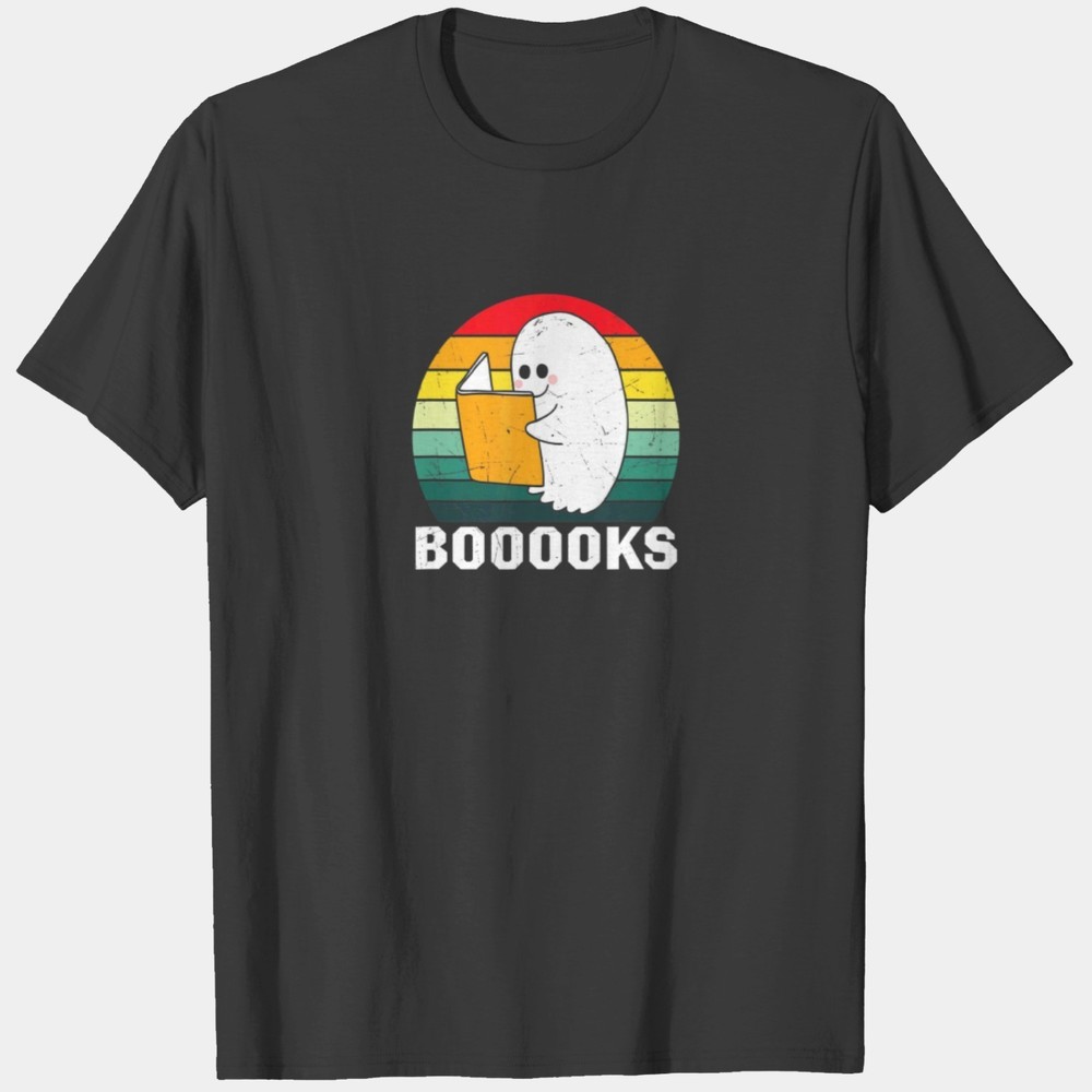 Booooks Ghost Funny Halloween Book Lover Library R T Shirts